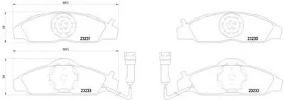 Комплект тормозных колодок, дисковый тормоз HELLA купить