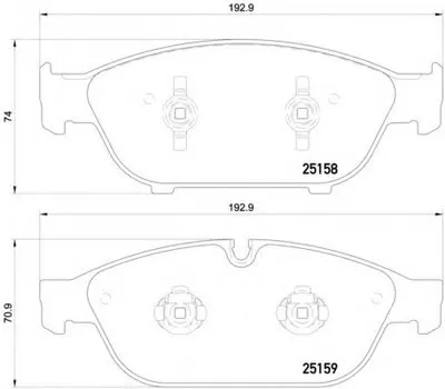 Комплект тормозных колодок, дисковый тормоз HELLA купить