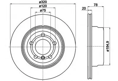 Тормозной диск PRO HELLA купить