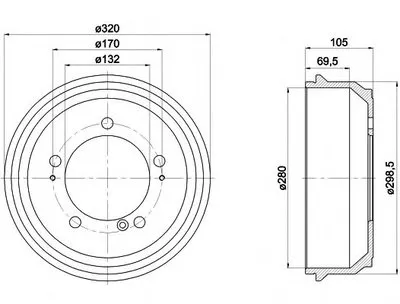 Тормозной барабан HELLA купить
