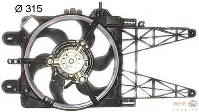 Вентилятор, охлаждение двигателя BEHR HELLA SERVICE купить