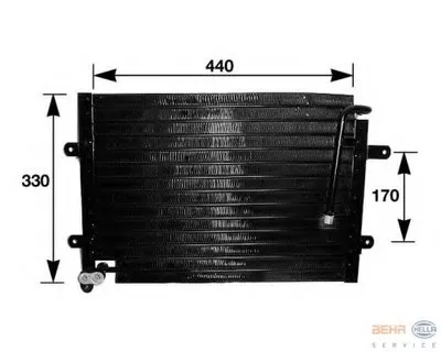 Конденсатор, кондиционер BEHR HELLA SERVICE HELLA купить