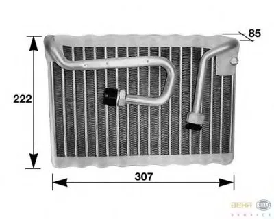 Испаритель, кондиционер BEHR HELLA SERVICE HELLA купить
