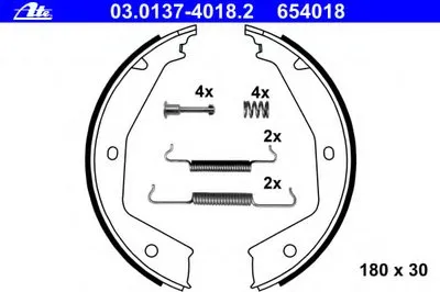 Комплект тормозных колодок, стояночная тормозная система ATE купить