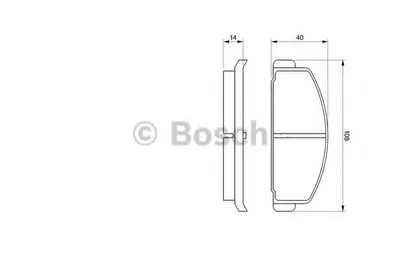 Комплект тормозных колодок, дисковый тормоз BOSCH купить