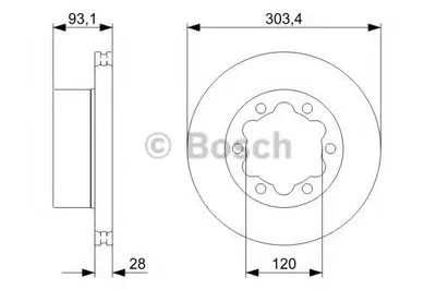 Тормозной диск BOSCH купить