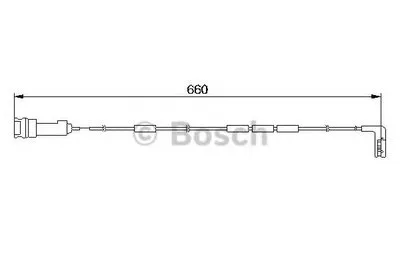 Сигнализатор, износ тормозных колодок BOSCH купить