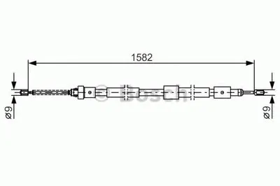 Трос, стояночная тормозная система BOSCH купить