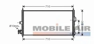 Конденсатор, кондиционер VAN WEZEL купить