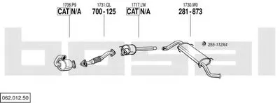 Система выпуска ОГ BOSAL купить