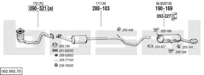 Система выпуска ОГ BOSAL купить