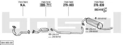 Система выпуска ОГ BOSAL купить