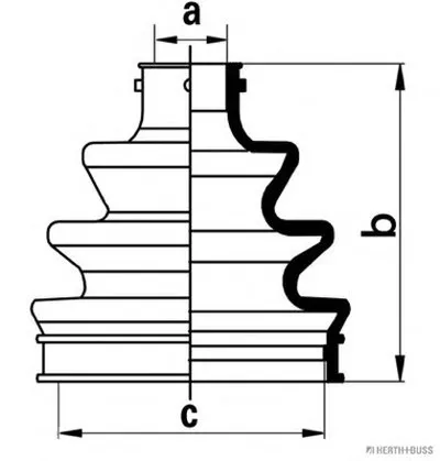 Комплект пылника, приводной вал HERTH+BUSS JAKOPARTS купить