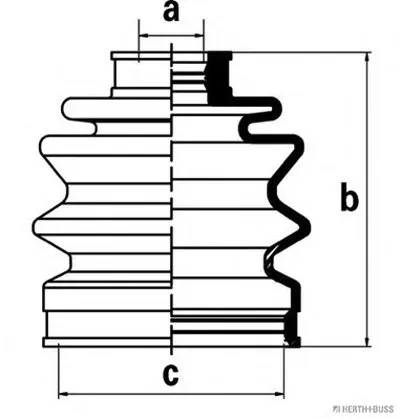 Комплект пылника, приводной вал HERTH+BUSS JAKOPARTS купить