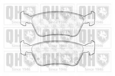 Комплект тормозных колодок, дисковый тормоз QUINTON HAZELL купить