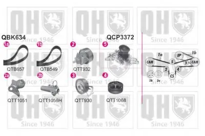 Водяной насос + комплект зубчатого ремня QUINTON HAZELL купить