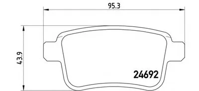 Комплект тормозных колодок, дисковый тормоз BREMBO купить