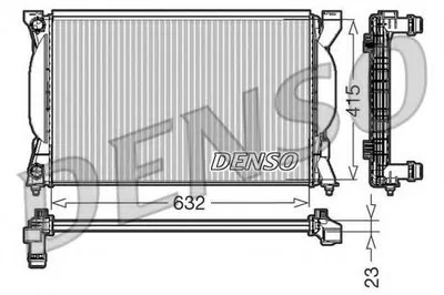Радиатор, охлаждение двигателя DENSO купить
