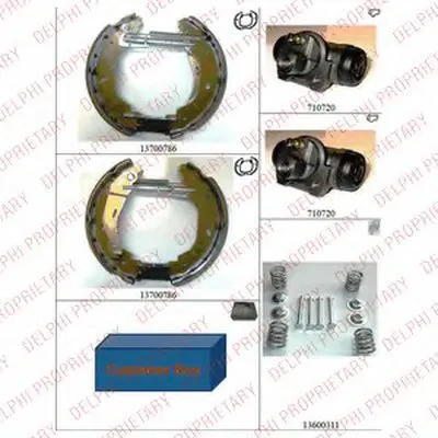 Комплект тормозных колодок DELPHI купить