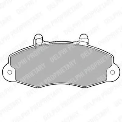 Комплект тормозных колодок, дисковый тормоз DELPHI купить