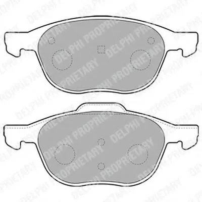 Комплект тормозных колодок, дисковый тормоз DELPHI купить