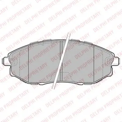 Комплект тормозных колодок, дисковый тормоз DELPHI купить