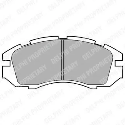Комплект тормозных колодок, дисковый тормоз DELPHI купить