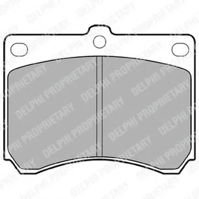 Комплект тормозных колодок, дисковый тормоз DELPHI купить