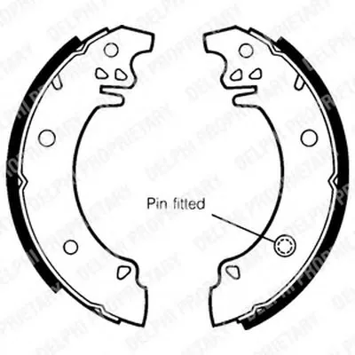 Комплект тормозных колодок DELPHI купить