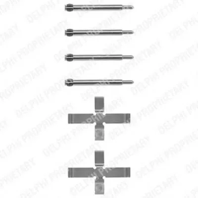 Комплектующие, колодки дискового тормоза DELPHI купить