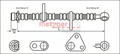 Тормозной шланг METZGER купить