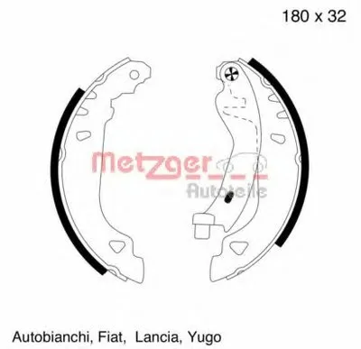 Комплект тормозных колодок METZGER купить