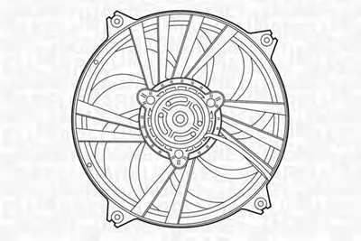 Вентилятор, охлаждение двигателя MAGNETI MARELLI купить