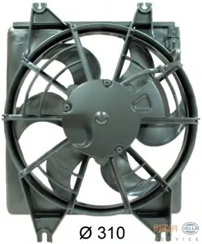 Вентилятор, конденсатор кондиционера BEHR HELLA SERVICE купить