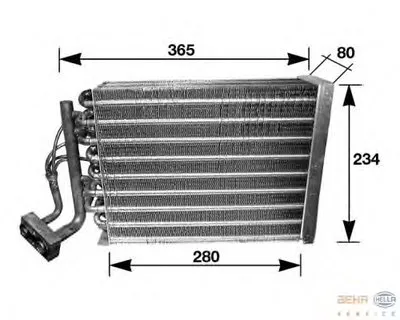 Испаритель, кондиционер BEHR HELLA SERVICE купить