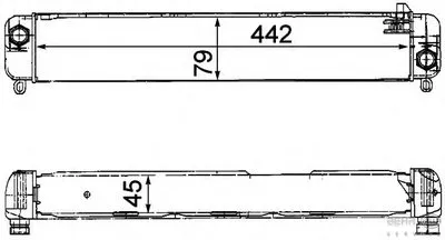 масляный радиатор, двигательное масло BEHR HELLA SERVICE купить