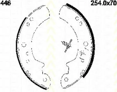 Комплект тормозных колодок TRISCAN купить