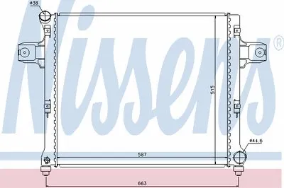 Радиатор, охлаждение двигателя NISSENS купить