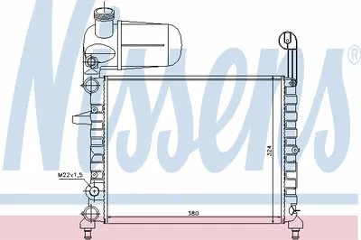 Радиатор, охлаждение двигателя NISSENS купить