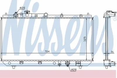 Радиатор, охлаждение двигателя NISSENS купить