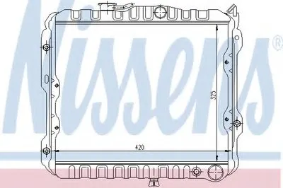 Радиатор, охлаждение двигателя NISSENS купить