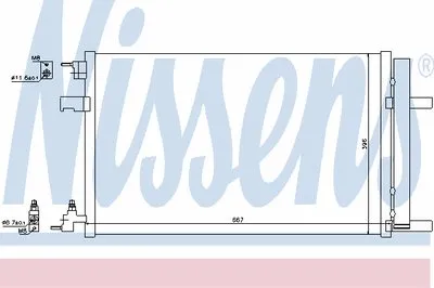 Конденсатор, кондиционер NISSENS купить