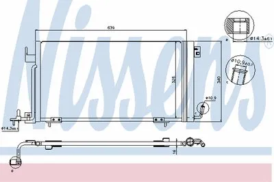 Конденсатор, кондиционер NISSENS купить
