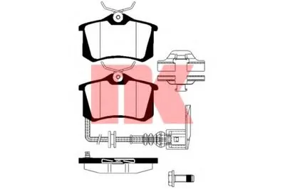 Комплект тормозных колодок, дисковый тормоз NK купить