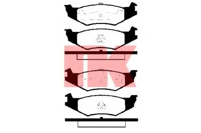 Комплект тормозных колодок, дисковый тормоз NK купить