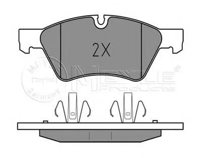 Комплект тормозных колодок, дисковый тормоз MEYLE купить
