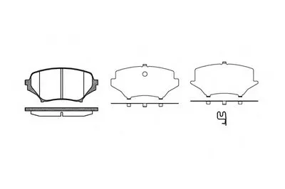 Комплект тормозных колодок, дисковый тормоз REMSA купить