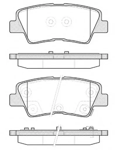 Комплект тормозных колодок, дисковый тормоз WOKING купить