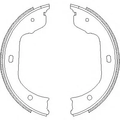 Комплект тормозных колодок, стояночная тормозная система REMSA купить