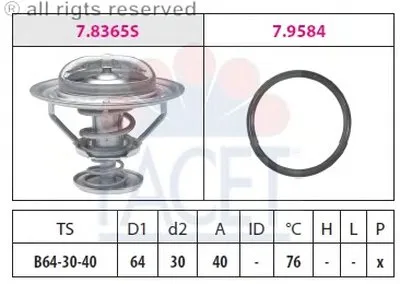 Термостат, охлаждающая жидкость FACET купить